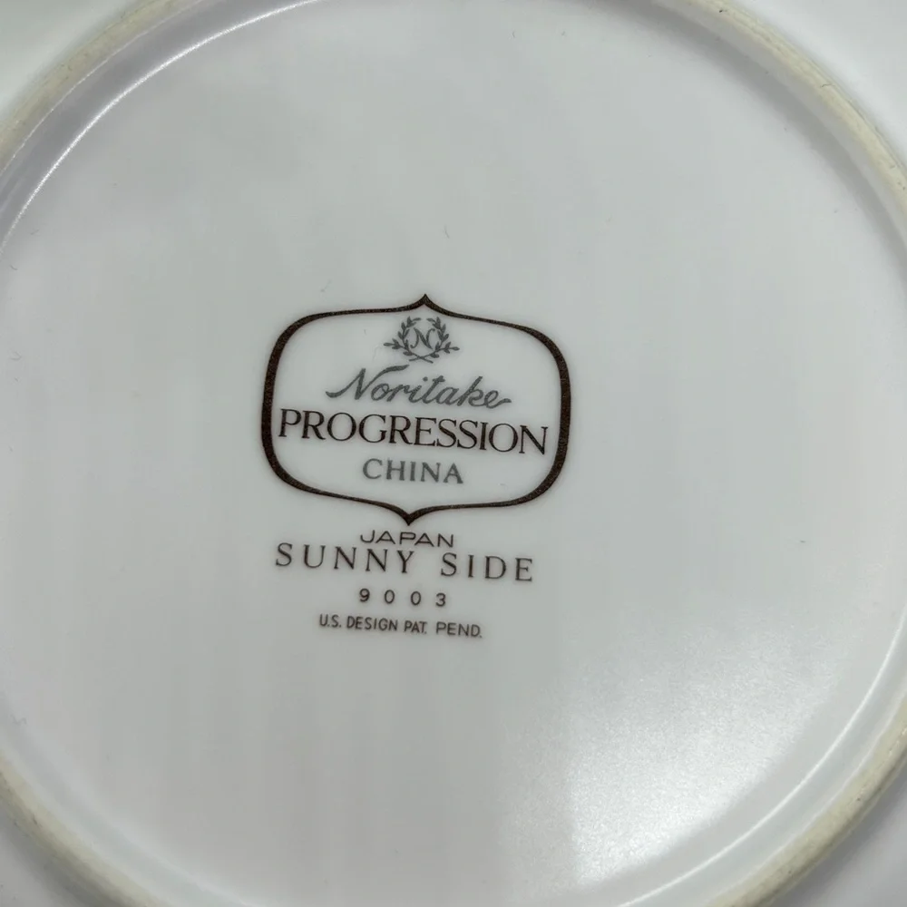 VTG 6 Noritake Progression SUNNY SIDE Marigold 6-1/4